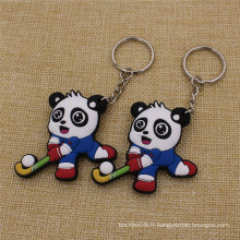 Promotion en forme de 2D Soft PVC Rubber Keychain